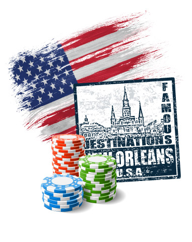 Рост современного покера тесно связан с историей Соединенных Штатов: первое упоминание о спорте относится к 1830-м годам в Новом Орлеане, где были сделаны ставки на 20 и 4 игрока